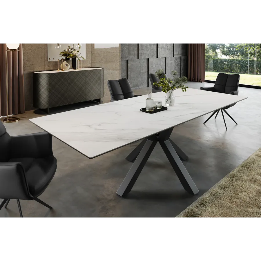 Invicta Stół do jadalni ETERNITY ceramiczny imitacja betonu 160 - 200cm / 46625