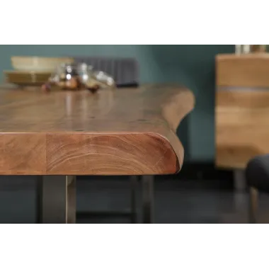 Invicta MAMMUT Stół do jadalni akacja blat 60mm brązowy 240cm / 40310