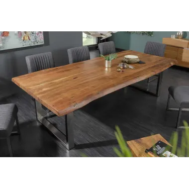 Invicta MAMMUT Stół do jadalni akacja blat 35mm brązowy 180cm / 39999