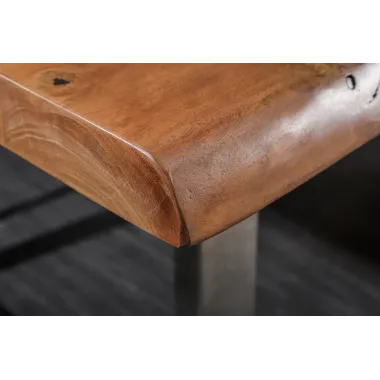 Invicta MAMMUT Stół do jadalni akacja blat 35mm brązowy 160cm / 39391