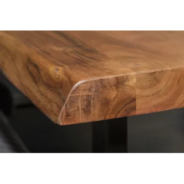 Invicta MAMMUT Stół do jadalni akacja blat 35mm brązowy 160cm / 39391