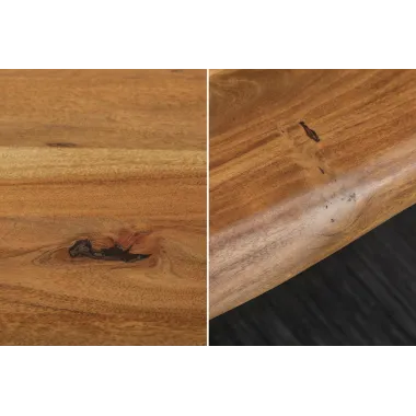 Invicta MAMMUT Stół do jadalni akacja blat 35mm brązowy 160cm / 39391