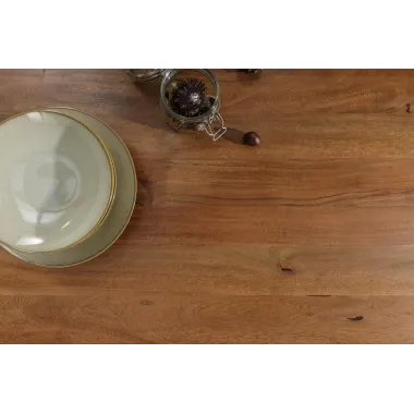 Invicta MAMMUT Stół do jadalni akacja blat 35mm brązowy 160cm / 39391