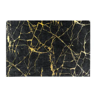 Invicta Dywan MARMUR królewsko czarno złoty 160x240cm / 43724