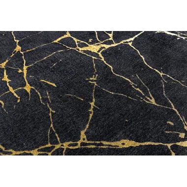 Invicta Dywan MARMUR królewsko czarno złoty 160x240cm / 43724