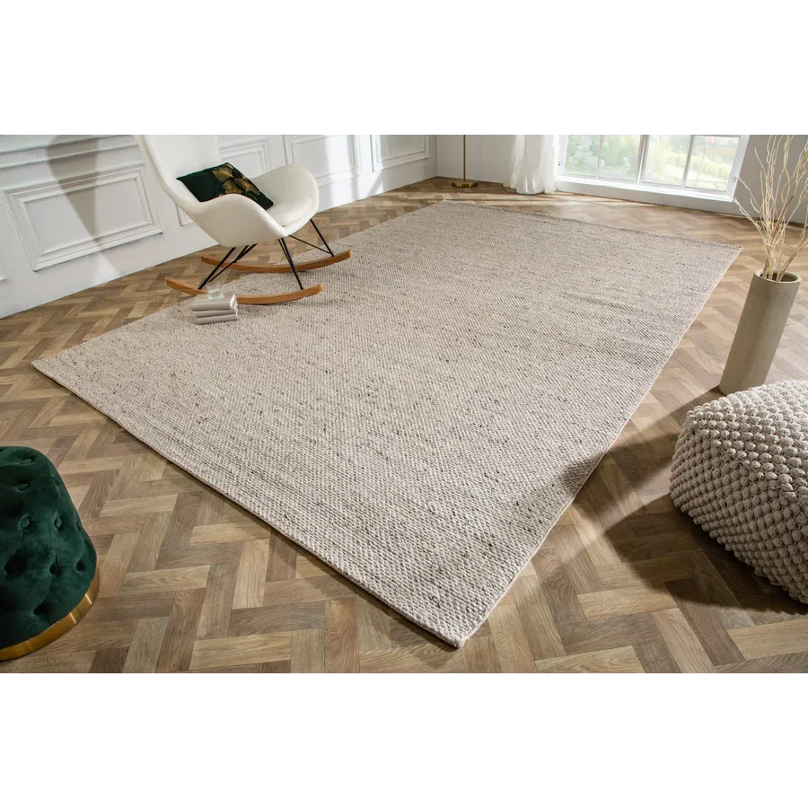 Invicta Dywan WOOL srebrno-szary 350x240cm / 41718