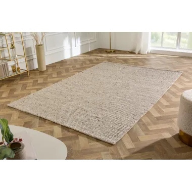 Invicta Dywan WOOL srebrno-szary 160x240cm / 41717