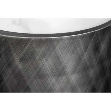 Invicta Komoda REFLECTION efekt 3D antracyt z blatem w optyce marmuru 150cm / 46501