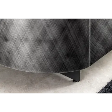 Invicta Komoda REFLECTION efekt 3D antracyt z blatem w optyce marmuru 150cm / 46501