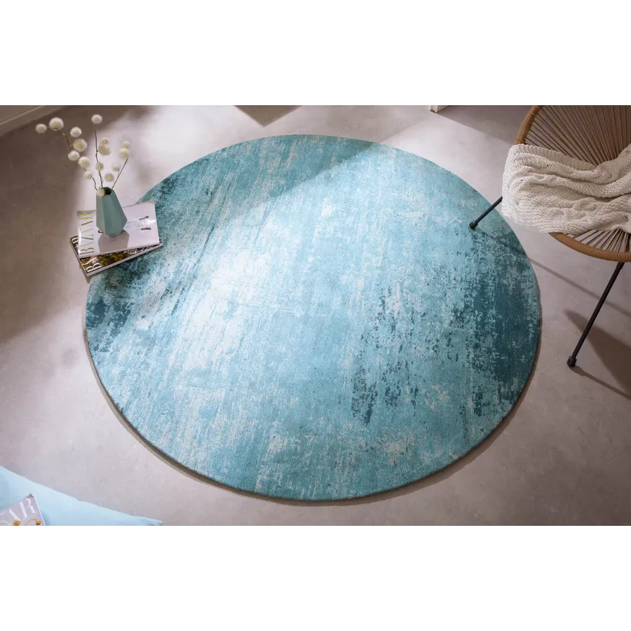 Invicta Dywan MODERN ART turkusowy 150cm x 150cm / 41263