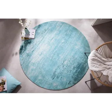 Invicta Dywan MODERN ART turkusowy 150cm x 150cm / 41263