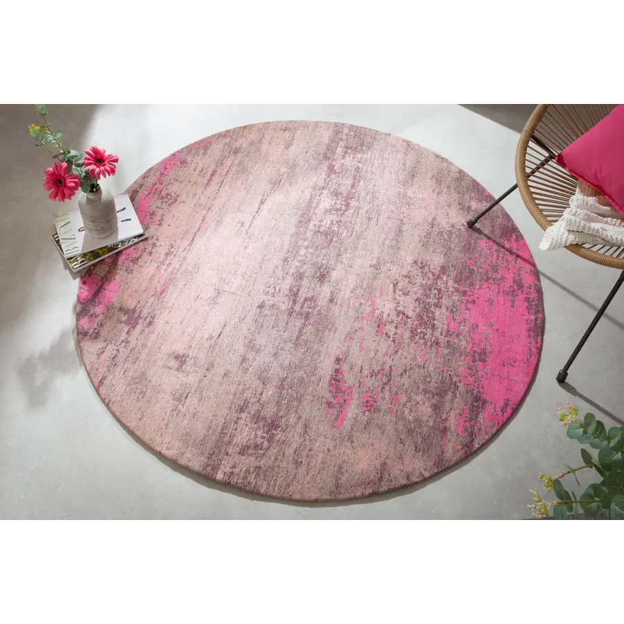 Invicta Dywan MODERN ART beżowo-różowy 150cm x 150cm / 41261