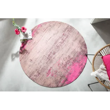 Invicta Dywan MODERN ART beżowo-różowy 150cm x 150cm / 41261