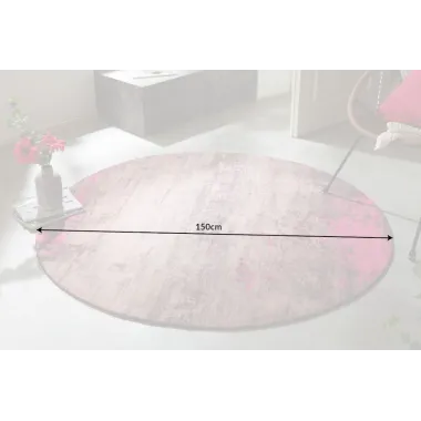 Invicta Dywan MODERN ART beżowo-różowy 150cm x 150cm / 41261