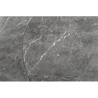 Invicta Stół rozkładany INCEPTION antracyt optyka marmuru ceramiczny obrotowy 130-190cm / 46424