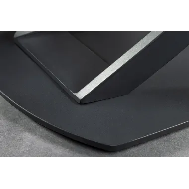 Invicta Stół rozkładany INCEPTION antracyt optyka marmuru ceramiczny obrotowy 130-190cm / 46424