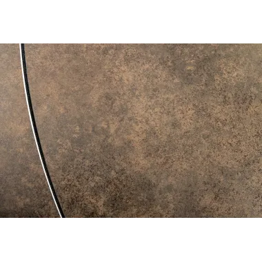 Invicta Stół rozkładany INCEPTION brązowy optyka marmuru ceramiczny obrotowy 130-190cm / 46425