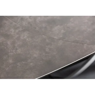 Invicta Stół rozkładany INCEPTION antracyt optyka marmuru ceramiczny obrotowy 130-190cm / 6541398