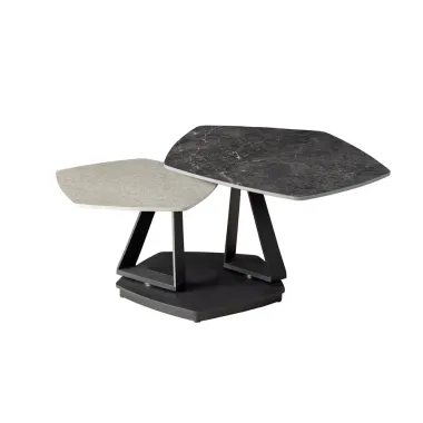 Invicta Stolik kawowy MOVEMENT 80-130cm, obrotowy blat ceramiczny / 46420