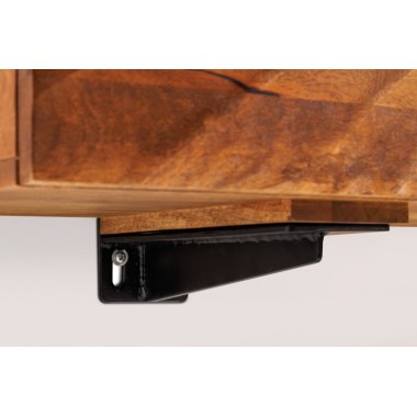 Invicta Szafka RTV wisząca SCORPION 3D mango 200 x 33 x 35cm / 46646