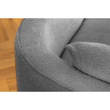 Invicta Sofa ATELIER L 3 osobowa XXL szara bouclé 340cm / 46547