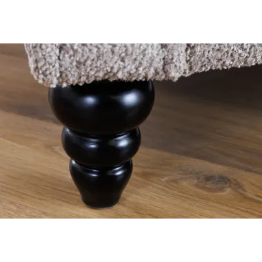 Invicta Sofa rozkładana MAISON BELLE AFFAIRE beżowe bouclé 220cm / 44236