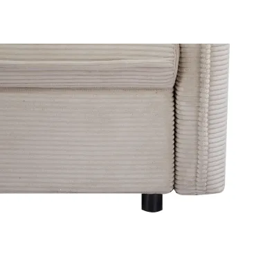 Invicta Sofa rozkładana APARTMENT ecru sztruks 215 x 90 x 100cm / 47132