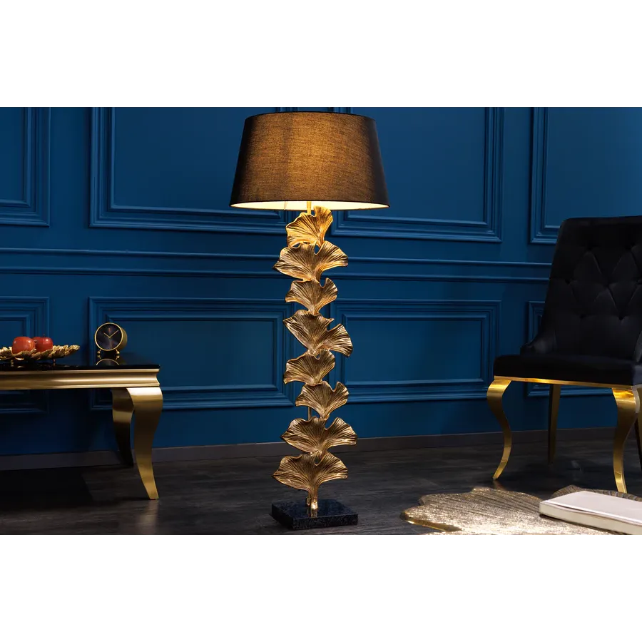 Invicta Lampa podłogowa GINKGO złoty 95cm / 41696