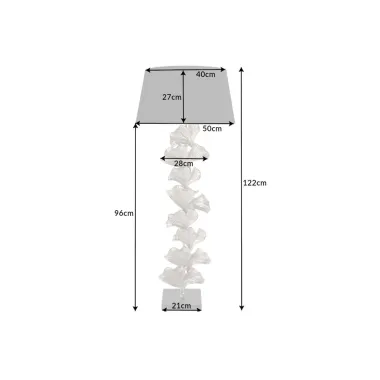Invicta Lampa podłogowa GINKGO złoty 95cm / 41695