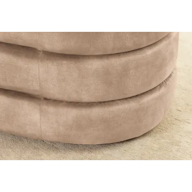 Invicta Ławka do siedzenia VOQUE szampański aksamit 113 x 48 x 49cm / 46686