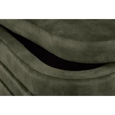 Invicta Ławka do siedzenia VOQUE zielony aksamit 115 x 48 x 49cm / 46692