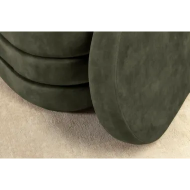 Invicta Ławka do siedzenia VOQUE zielony aksamit 115 x 48 x 49cm / 46692