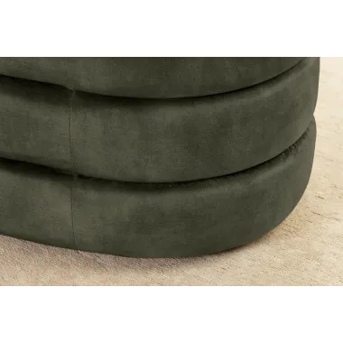 Invicta Ławka do siedzenia VOQUE zielony aksamit 115 x 48 x 49cm / 46692
