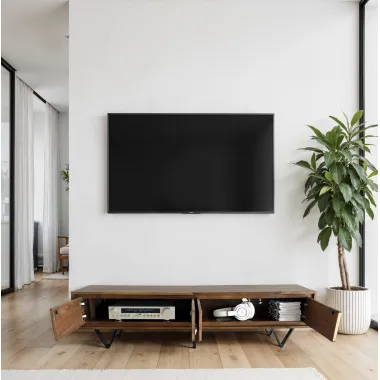 Wohnling Szafka RTV INDUSTRIAL sheesham 160 x 40 x 35cm / WL7.031