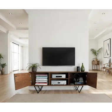 Wohnling Szafka RTV INDUSTRIAL sheesham 150 x 56 x 35cm / WL7.034