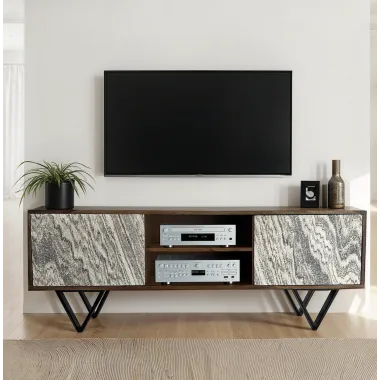 Wohnling Szafka RTV INDUSTRIAL sheesham 150 x 56 x 35cm / WL7.034