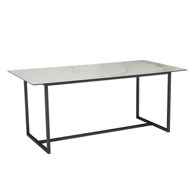 Wohnling Stół PARIS biały optyka marmuru MDF 200 x 76 x 90cm / WL6.971