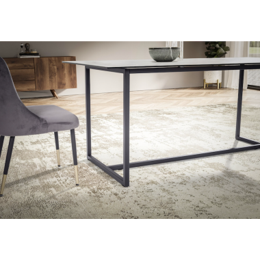 Wohnling Stół PARIS biały optyka marmuru MDF 200 x 76 x 90cm / WL6.971