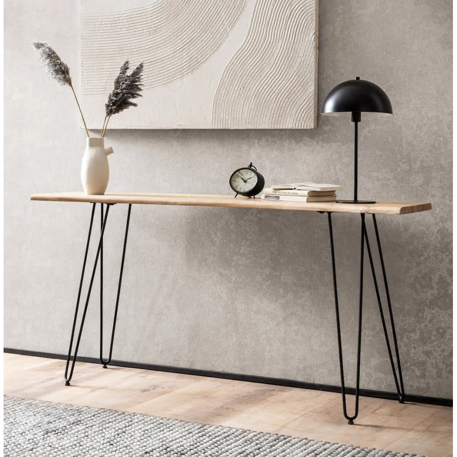 WOHNLING Konsola BAGLI drewno akacji 150 x 75 x 36cm/ WL7.318