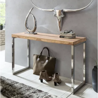 Wohnling Konsola GUNA Iron craft drewno akacji 120 x 77 x 45cm / WL1.457