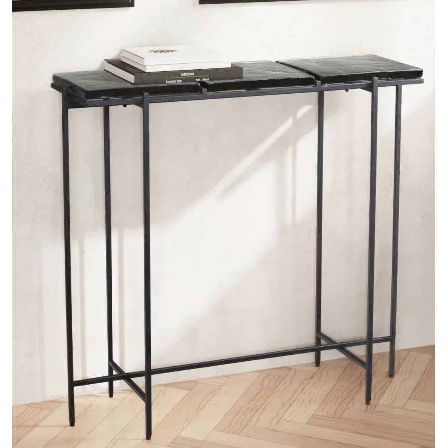 Wohnling Konsola szklana MODERN 90 x 85 x 29cm / WL7.138