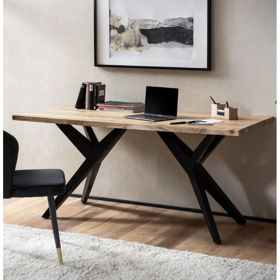 Wohnling LOFT Biurko z litego drewna akacji 160 x 76 x 80cm / WL7.234