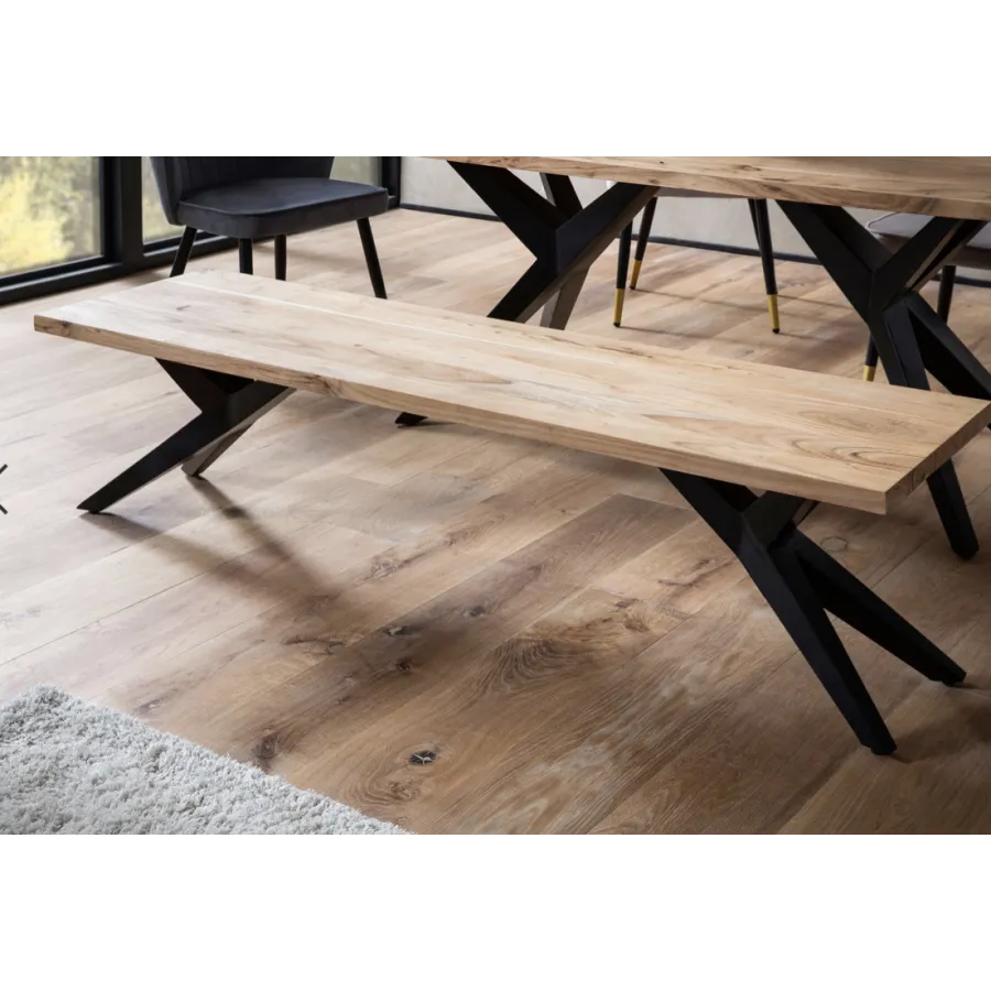 Wohnling LOFT Ławka do siedzenia akacja 175 x 45 x 45m / WL7.229