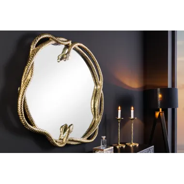 Invicta Lustro ścienne SNAKE XL Złote 85cm / 45432