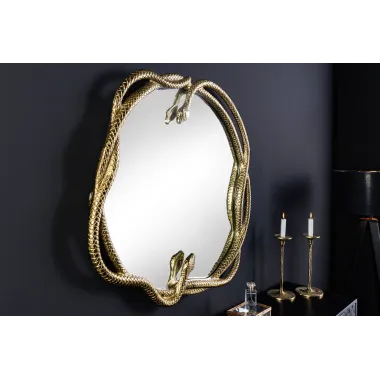 Invicta Lustro ścienne SNAKE L Złote 50cm / 45786