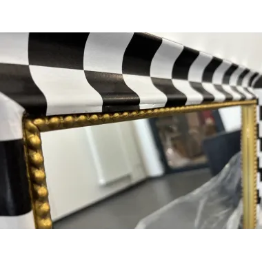 Invicta Lustro ścienne CHESS czarno-białe 80cm / 43630-B