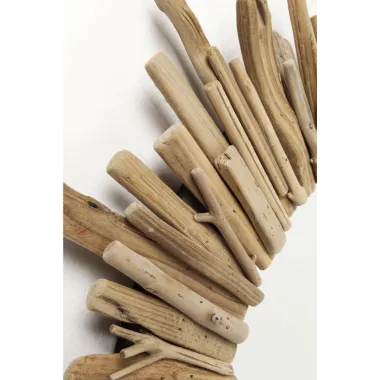 Kare Lustro ścienne Riverside LEGNO z drewna driftowego Ø 82cm  / 83248