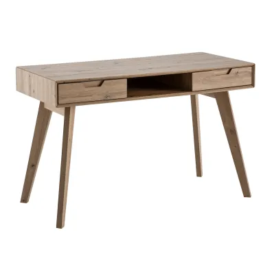 Wohnling Biurko RETRO z szufladami optyka dębu 120 x 77 x 55cm / WL6.874