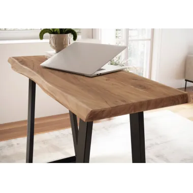 Wohnling Biurko drewniane MAMMUT akacja 118 x 76.5 x 41cm / WL7.240