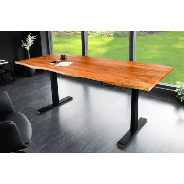 Invicta Biurko MAMMUT regulowana wysokość akacja 160cm / 43667